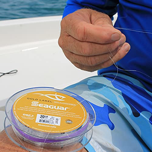Seaguar Gold Label Fresh & Saltwater Fishing Leader Line, 100% Fluorocarbon - size: 25lb/50yds