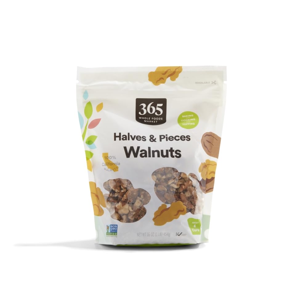 365 by Whole Foods Market, Walnut Halves & Pieces, 16 Ounce