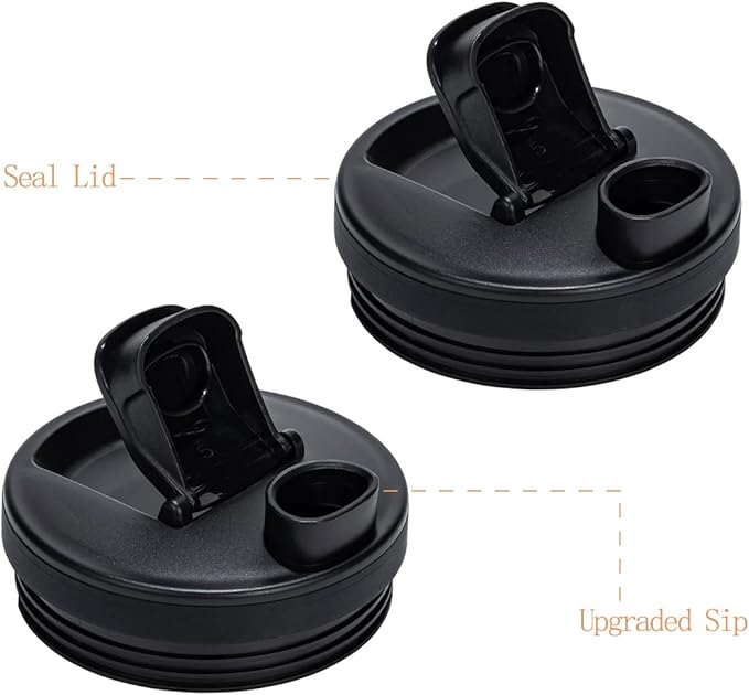 32OZ Replacement Cups Compatible with Ninja Nutri BN401, SS101, BN400, BN800, BN801, SS351, SS151 TWISTi DUO Blender, with Upgraded Sip and Seal Lids- Convenient to Drink Directly.(2 Pack)