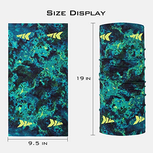KastKing Sol Armis Neck Gaiter - UPF 50 Face Mask - UV Sun Protection Mask for Men & Women, Fishing, Hiking - color: I: Boulder Camo Aquarius, size: One Size
