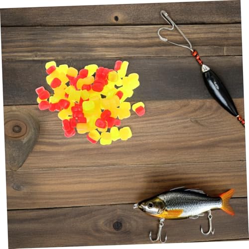 Abaodam 150pcs Floating Silicone Fake Corn Baits for Carp and Trout Fishing, Realistic Appearance Soft Artificial Lures for Freshwater and Saltwater Fishing