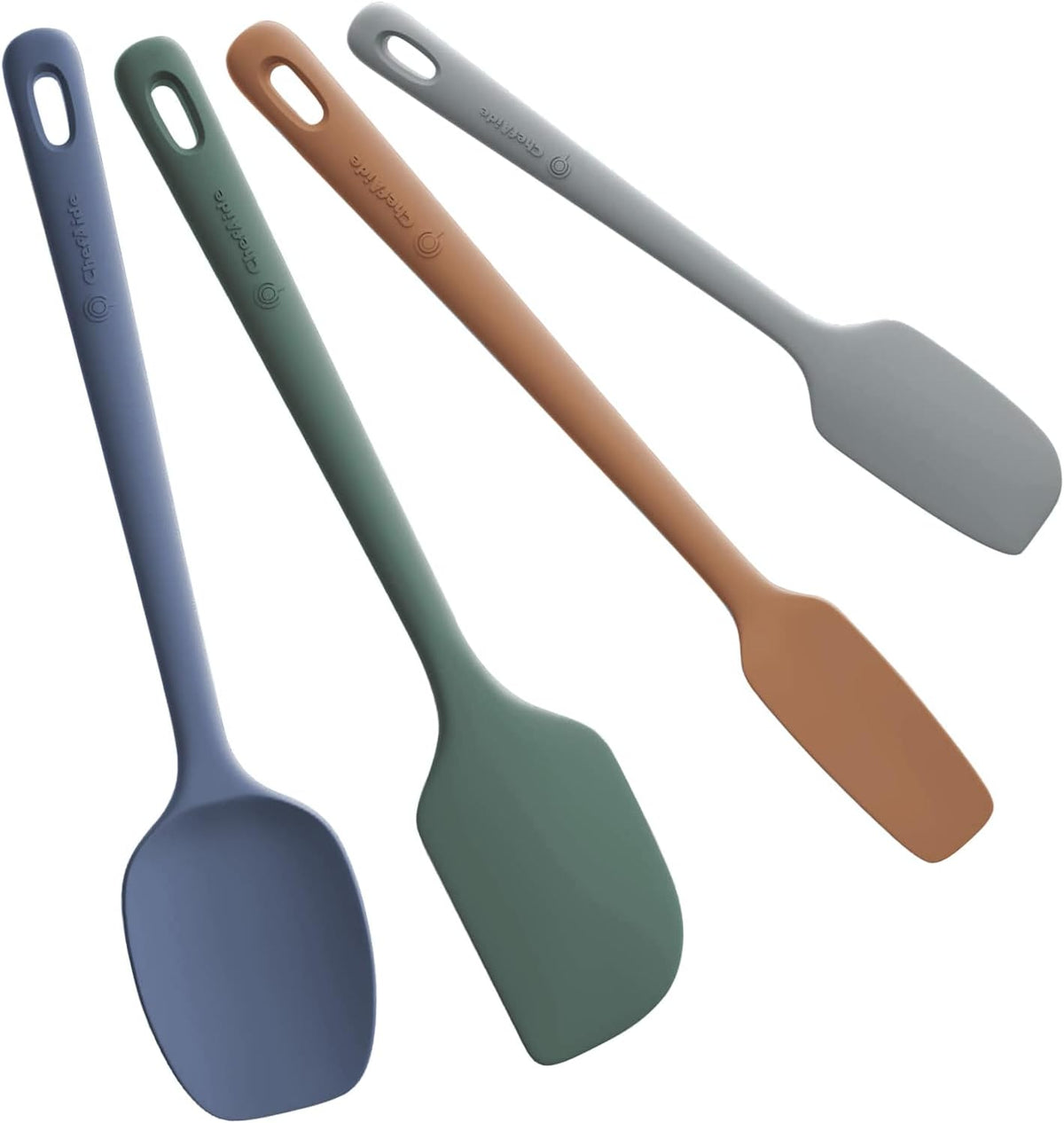5-Piece Silicone Kitchen Spatula Set with Ergonomic Handles