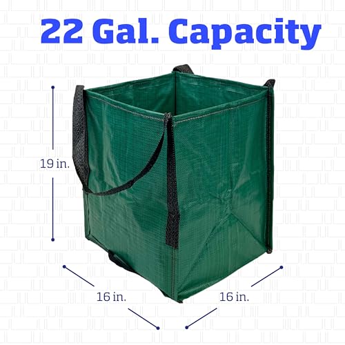 DURASACK Heavy Duty Storage Tote Bag 22-Gallon, Green | Rugged Woven Polypropylene Moving Bag, Reusable Self-Standing Design, Holds up to 500 Pounds - color: Green, size: Single
