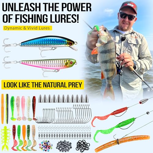 PLUSINNO Fishing Backpack with Tackle Boxes,Fishing Gear,42L Waterproof tackle Backpack with Rod Holders,Lures,Tools,Pliers & Accessories, Fish Gifts for Men - color: Khaki With Tools