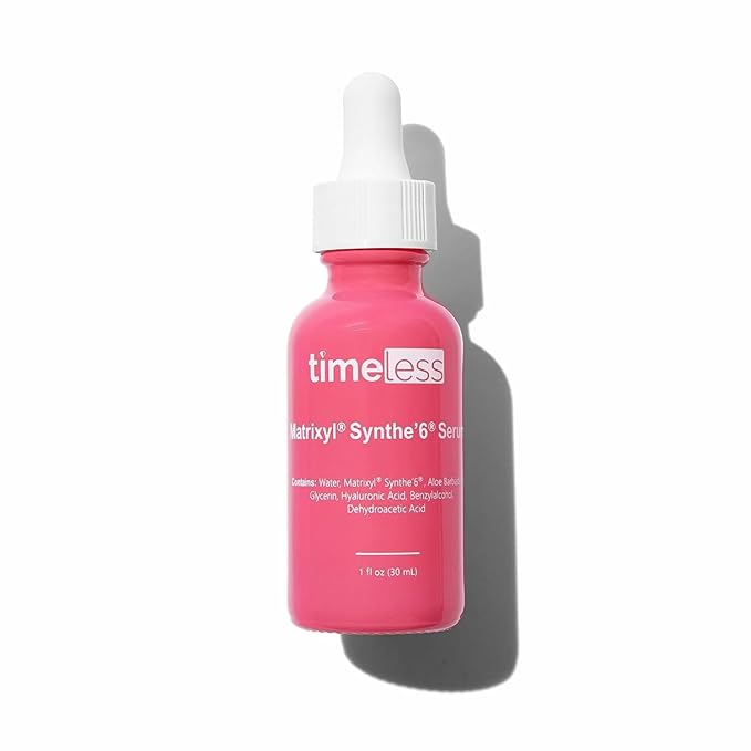 Timeless Skin Care Matrixyl Synthe’6 Serum - Face Serum for Skin Care - with Hyaluronic Acid for Hydration - 1 oz