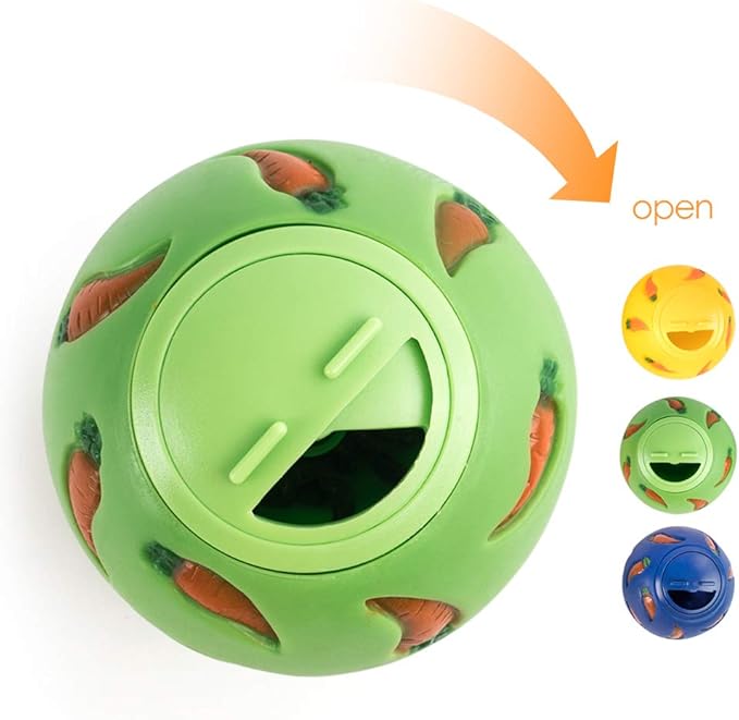 Niteangel Treat Ball, Snack Ball for Guinea Pigs, Rabbits, Hedgehogs and Other Small Pets (Small, Blue)