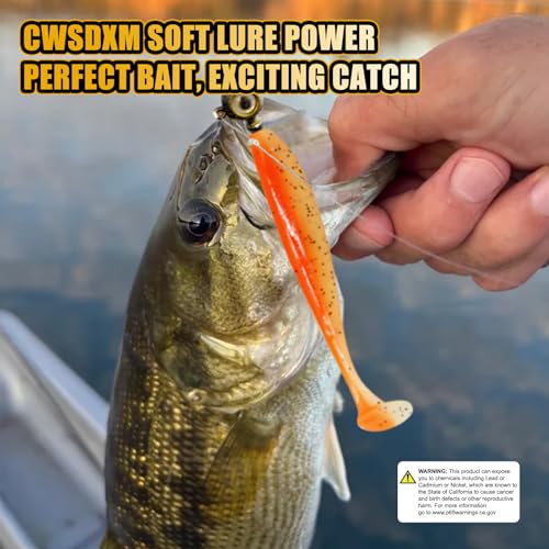 Fishing Soft Lures Paddle Tail Swim Baits Plastic Baits Crappie Walleye Trout Bass Fishing Baits for Jig Heads Saltwater/Freshwater 40PCS - color: Style B
