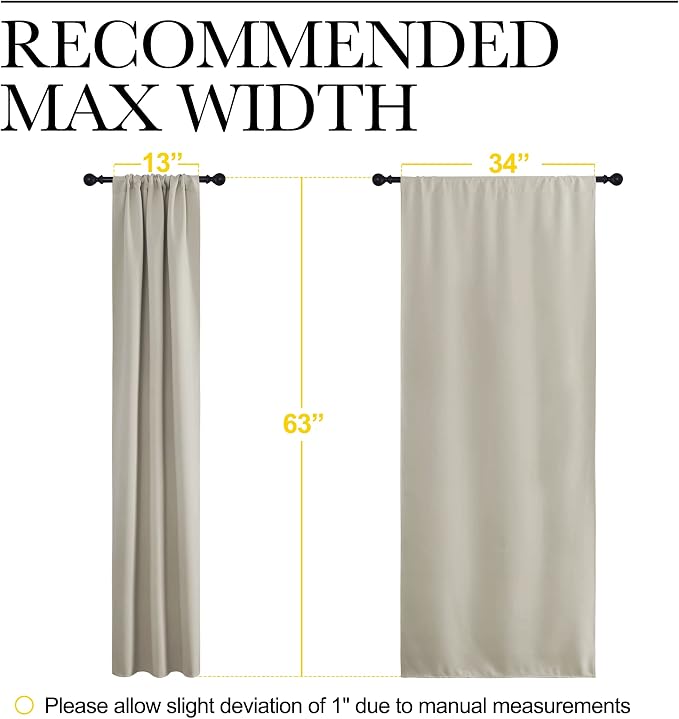 NICETOWN Blackout Curtains for Living Curtains, Room Darkening Window Curtain
