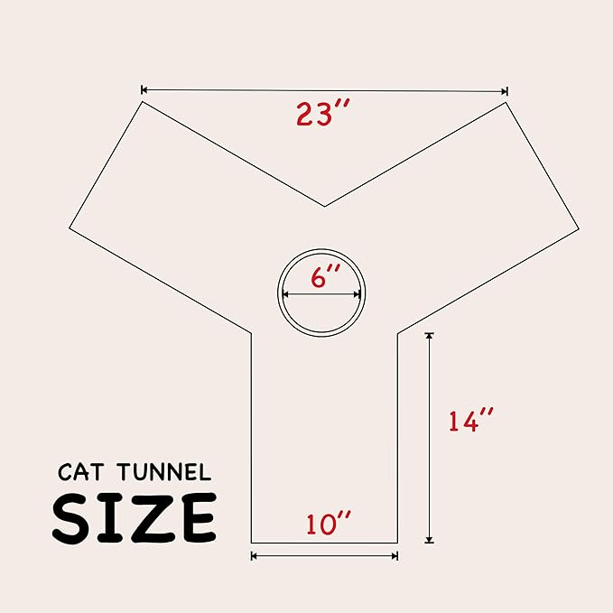 Tempcore 3 Way Collapsible Cat Tube Toys, Kitty Tunnel with Peek Hole Toy Ball, Black & Rainbow