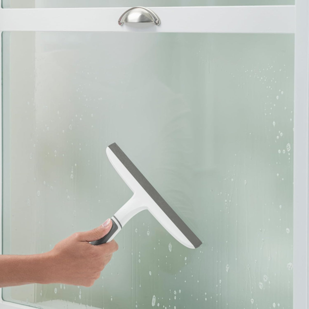 Scotch-Brite, All-Purpose 10 Inch Dual Blade Streak-Free Squeegee, Safe on Mirrors, Glass Shower Doors, Windows, Sinks and More