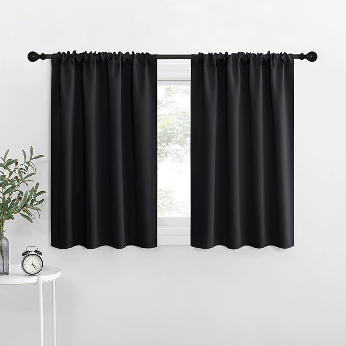 NICETOWN Short Curtains 36 inches Long, Kitchen Window Curtains Over Sink