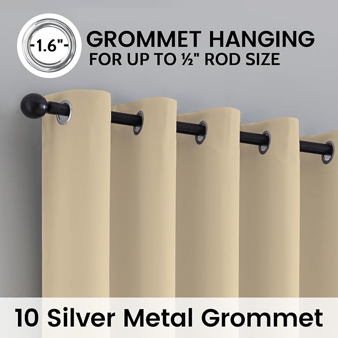 SimpleHome 100% Blackout Curtains