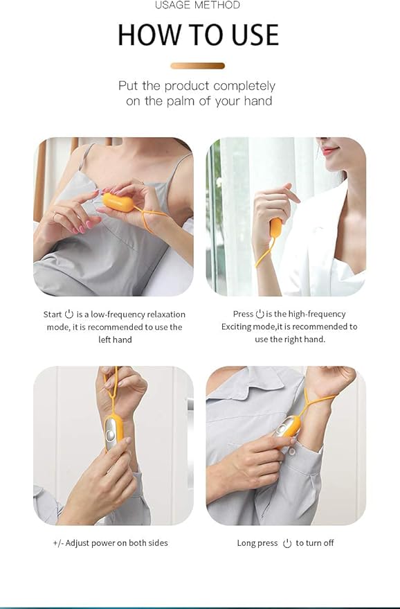 Brain Massage Adjust Heart Rate,Headache Focus Attention,Small and Easy to Carry,Improve Deep Sleep (Grey)