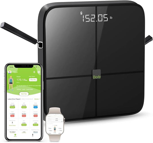 Scale for Body Weight and Fat Percentage Body Circumference 8 Electrodes High Precision Smart Scale for BMI 43 Body Composition Measurements Bluetooth Bathroom Digital Scales