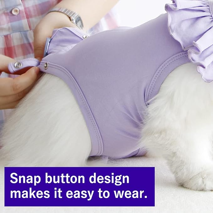 Cat Recovery Suit for Abdominal Wounds and Skin Diseases, Breathable Surgical Recovery Shirt After Surgery Wear Anti Licking Wounds,E-Collar Alternative for Cats Pet Kitten(RSC01-Navy-s)