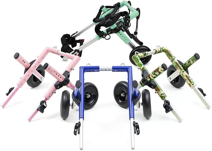 Walkin' Wheels Lightweight – for Small Cats 2 to 20 Pounds – Veterinarian Approved – Cat Wheelchair for Back Legs, for Cats 11-20 lbs, 7-8 inches Leg Height – Blue