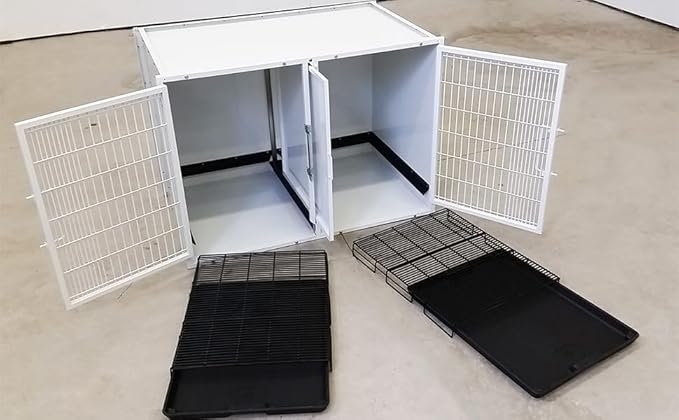 4 or 8 Unit Modular Powder Coated Cage Bank Kit