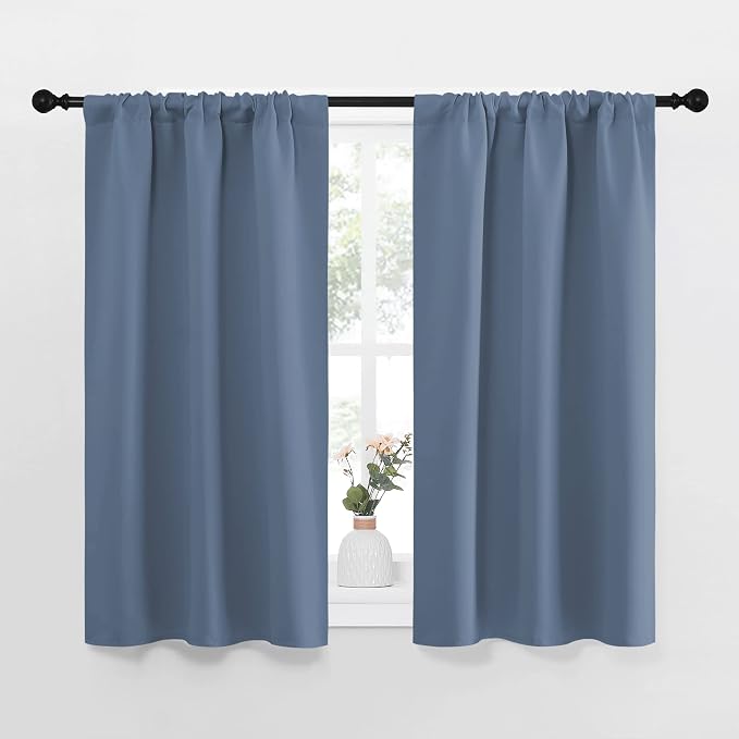 NICETOWN Kitchen Curtains, Short Blackout Curtains & Drapes, Thermal Insulated