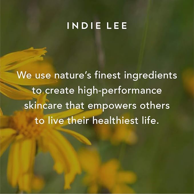 Indie Lee Purifying Face Wash - Travel Size Hydrating Facial Cleanser + Makeup Remover - With Orange, Lavender, Burdock + Jasmine - Foam Face Wash for All Skin Types - TSA Approved Travel Skincare (30ml)