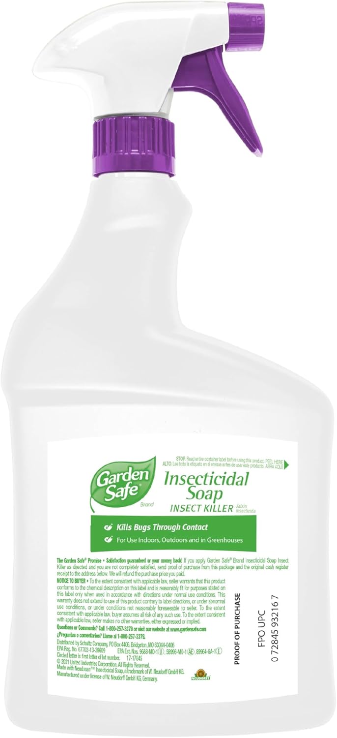 Garden Safe 32 oz. Insecticidal Soap Ready-to-Use, 1 Count (Pack of 1)
