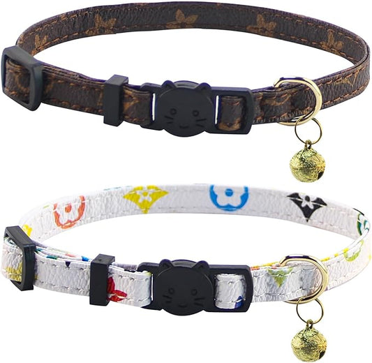 Yizepet Cat Collars, Breakaway Kitten Collar, Cute Kitty Collar in 2 Pack, Pet Supplies Accessories