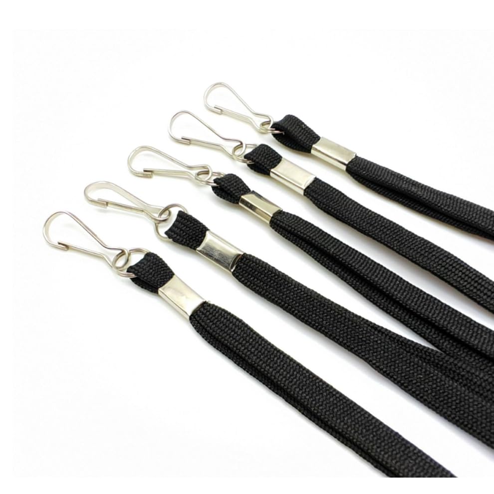 5 Pack Clear ID Badge Holder with Lanyard Black Lanyards with Vertical Waterproof ID Badge Holder (2#, 5Pcs) - color: Lanyard 2#, size: 5 Pcs