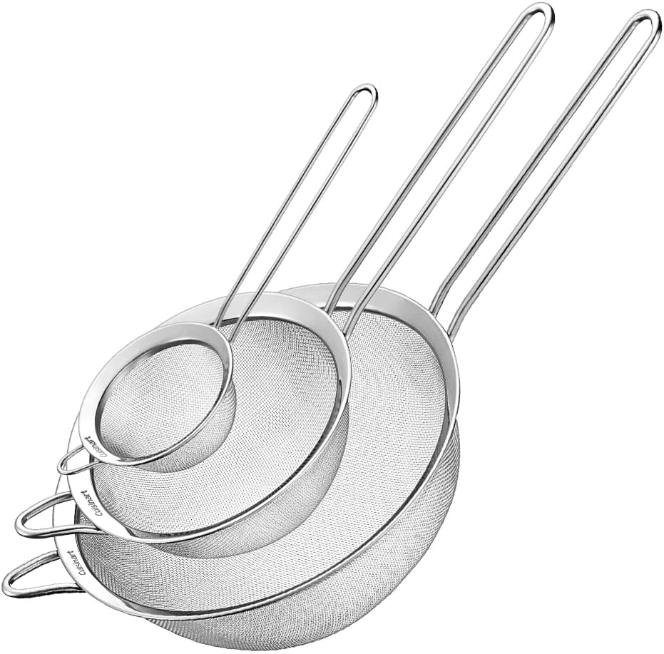 Cuisinart Mesh Strainers, 3 Count (Pack of 1) Set, CTG-00-3MS Silver