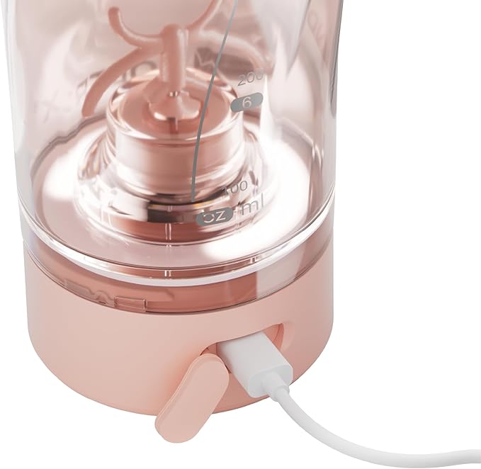 VOLTRX VortexBoost Electric Shaker Bottle, USB C Rechargeable Protein Shake Mixer, Shaker Cups for Protein Shakes and Meal Replacement Shakes, BPA-Free, Made with Tritan, Candy Pink, 24oz