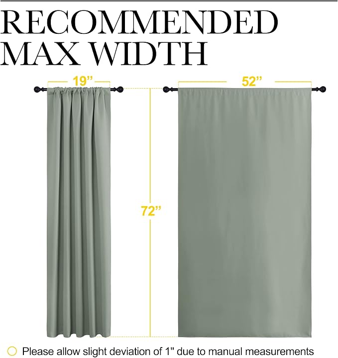 NICETOWN Window Curtains Blackout Drapes