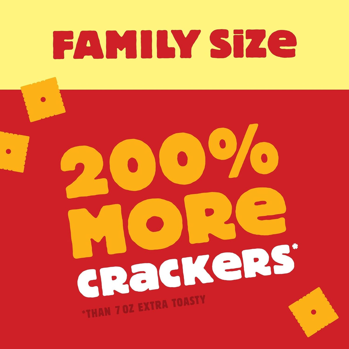 Cheez-It Cheese Crackers, Baked Snack Crackers, Lunch Snacks, Family Size, Extra Toasty, 21oz Box (1 Box)