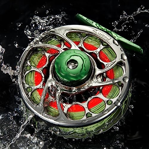 Piscifun Sword Fly Fishing Reel, CNC-Machined Aluminum Alloy Fly Reel - size: 3/4wt, style: Gunmetal-with Line