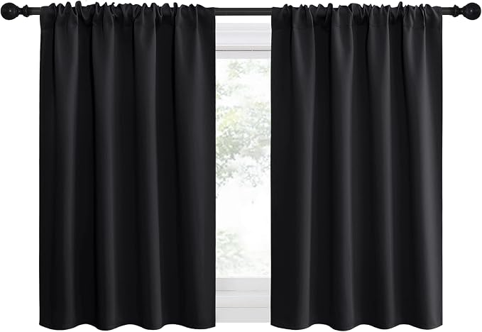 NICETOWN Halloween Kitchen Window Curtains Over Sink, Energy Smart Decoration