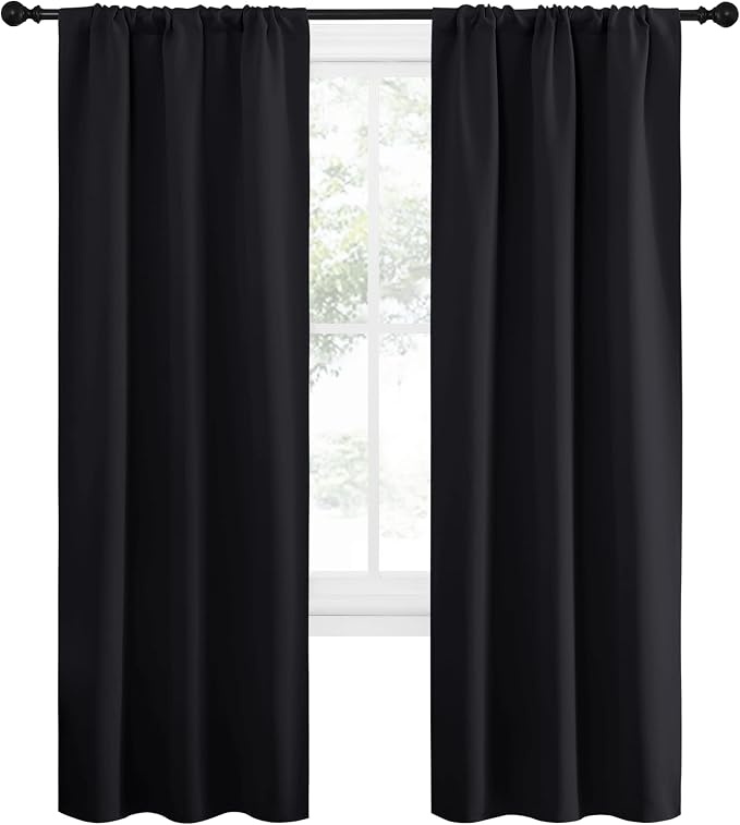 NICETOWN Halloween Black Out Curtain Panels