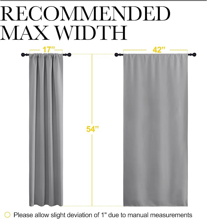 NICETOWN Short Curtains for Small Window