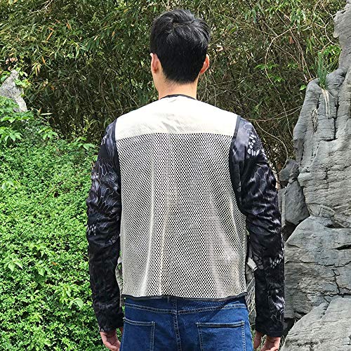 Foldable Outdoor Fishing Camping Travel Mesh Vest, Multi-Pockets Photography Lightweight Vests - color: Beige, size: Small