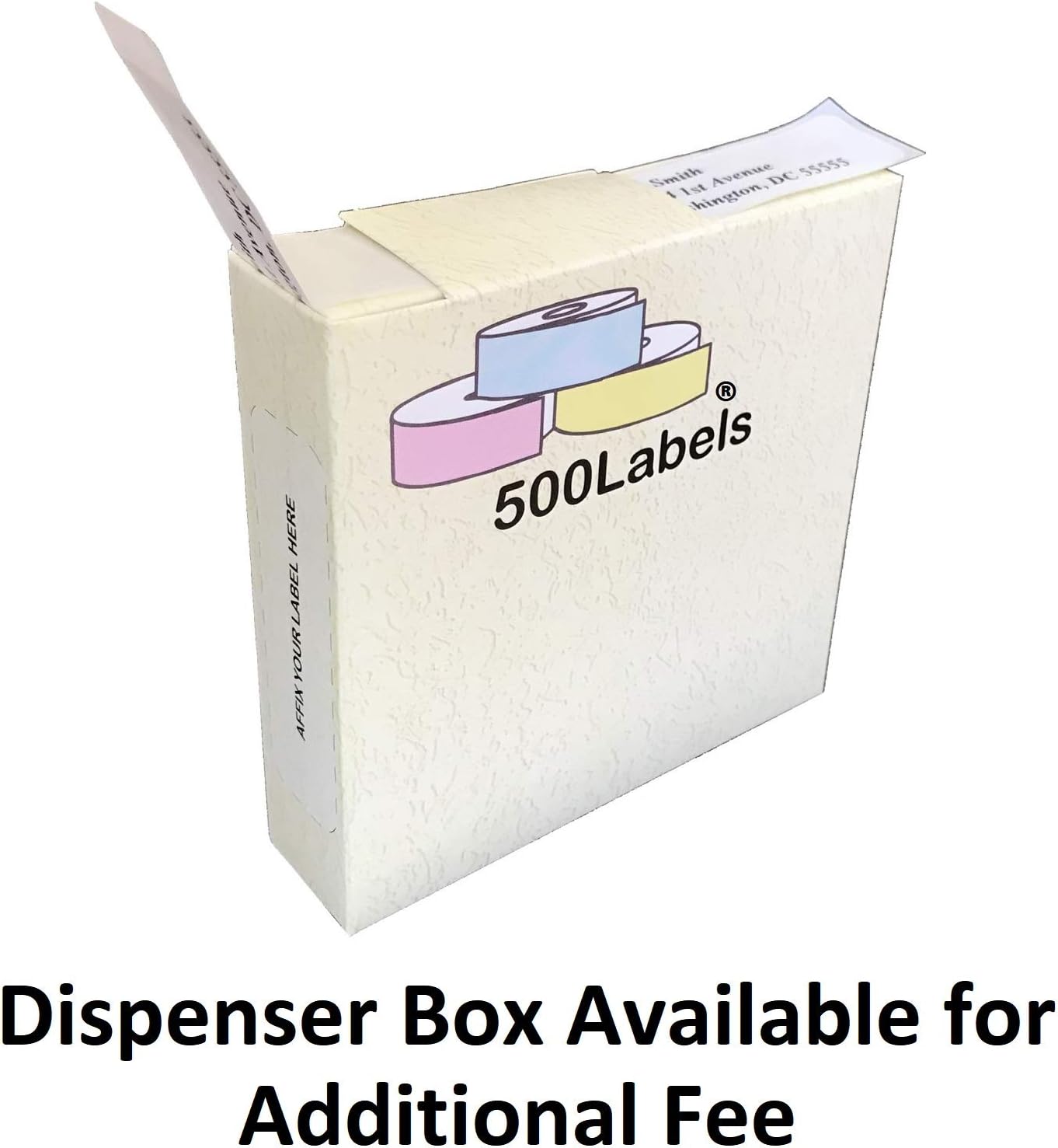 Return Address Labels - Roll of 250 Personalized Labels (Clear)