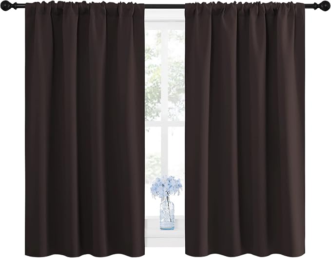 NICETOWN Blackout Curtain Panels 45 inches Long