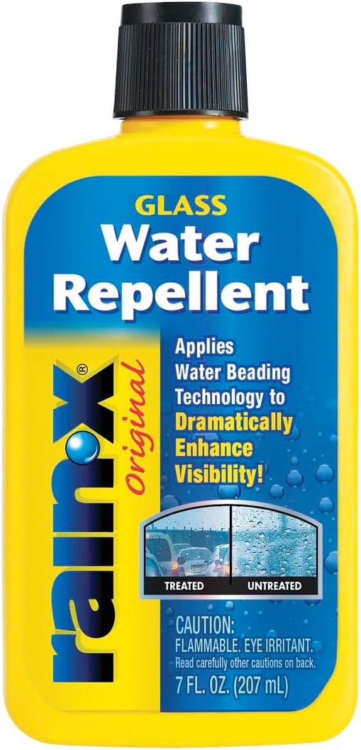 Rain-X 800002243 Glass Treatment, 7 oz. - Exterior Glass Treatment To Dramatically Improve Wet Weather Driving Visibility During All Weather Conditions
