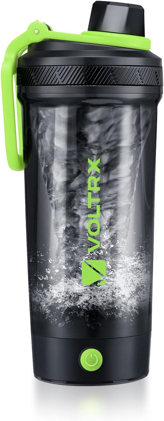 VOLTRX Shaker Bottle, Gallium USB C Rechargeable Electric Protein Mixer, Shaker Cups for Protein and Meal Replacement Shakes, BPA Free, Made with Tritan, 20oz