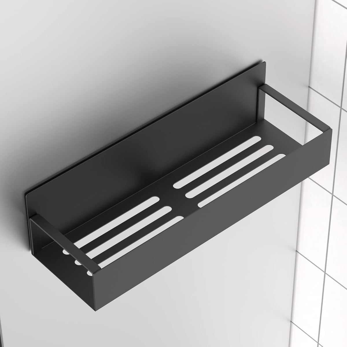 HuggieGems Metal 4 Pack Magnetic Spice Storage Rack Organizer for Refrigerator and Oven, Black Fridge Organizers and Storage