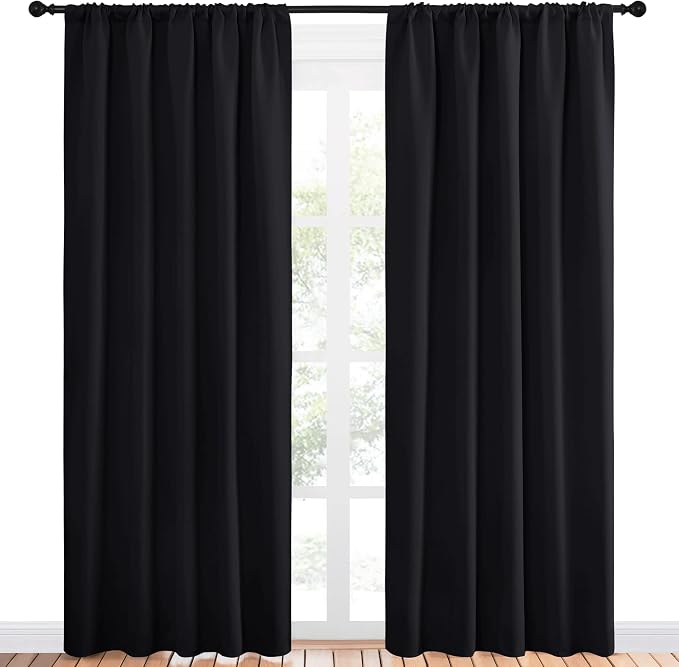 NICETOWN Black Out Window Curtains