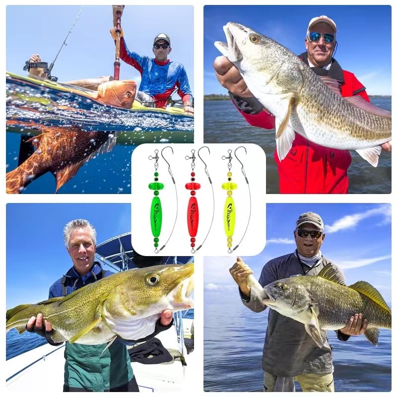 YOTO Santee Cooper Rig, Catfish Rig for Bank Fishing, Catfishing Tackle Rattler Floats, Chunky Rigs Catfish Equipment - style: Double Rung Catfish Bells - 3pcs