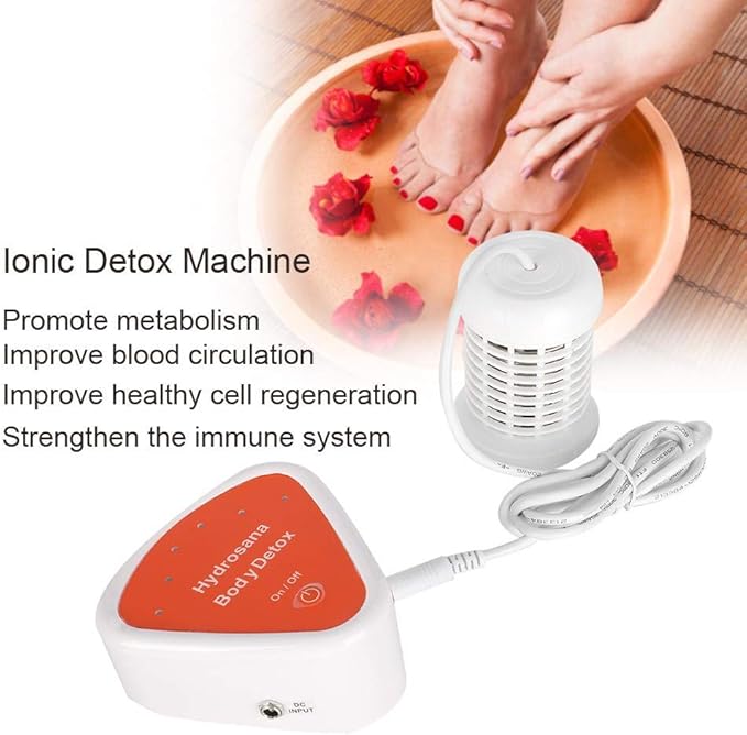 Ionic Detox Foot Bath Spa Machine, Portable Foot Cleanse Machine With Array For Home Beauty Salon Spa Health Care Relief Stress Health Care (Excluding Basin) (US)