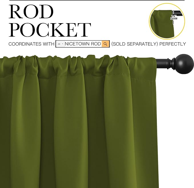 NICETOWN Christmas Decoration Blackout Curtain