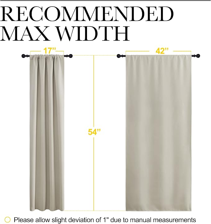 NICETOWN Blackout Curtains for Living Curtains, Room Darkening Window Curtain
