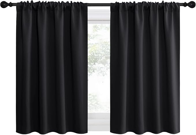 NICETOWN Short Curtains 36 inches Long, Kitchen Window Curtains Over Sink