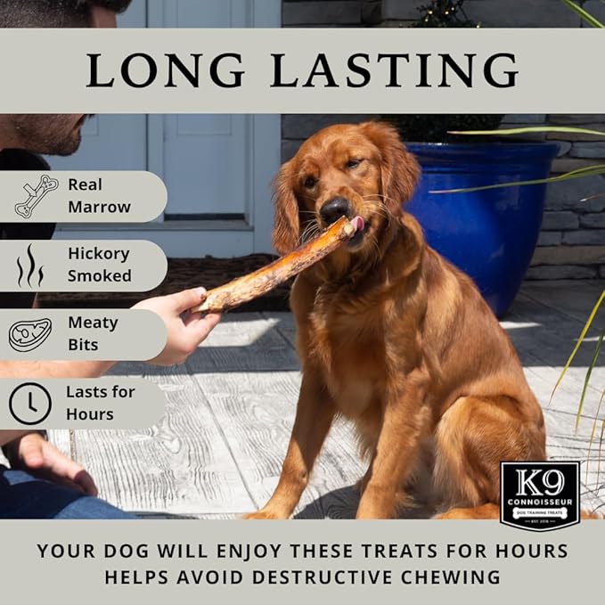 K9 Connoisseur Single Ingredient Dog Bones Made in USA for Small Breed Dogs All Natural Meaty Beef Chew Treat Bone Best for Puppies Up to 15 Pounds (8 Pk of 5 Ribblets)