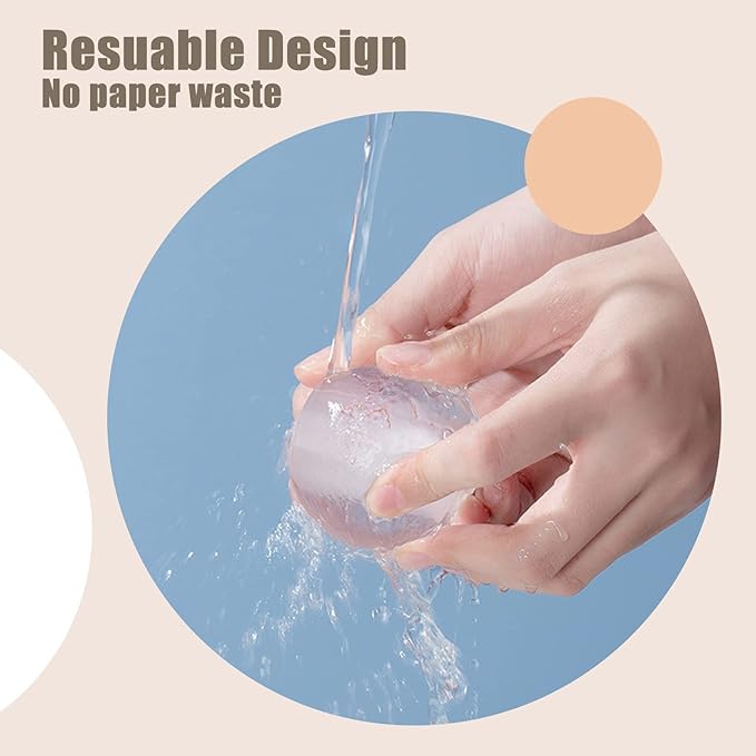 Reusable Lint Roller for Pet Hair, Washable Lint Remover for Clothes, Portable Pet Hair Remover for Travel Household (White)
