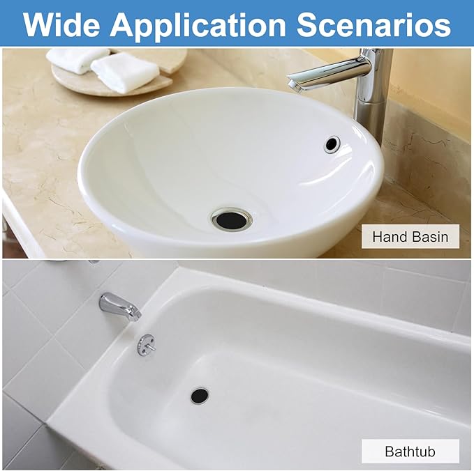 uxcell 2 Pack Shower Drain Strainer, 3.1" x 2" Stainless Steel Floor Drain Strainer Deep Sink Hair Catcher for Kitchen Bathroom Balcony Floor Drain, Fit Hole Size from 1.18" to 1.97"