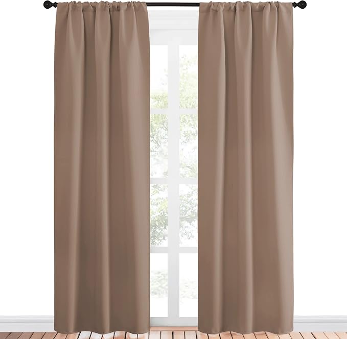 NICETOWN Kitchen Window Blackout Curtains